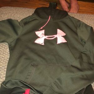 Dark Green / Pink Under Armour Women’s Hoodie